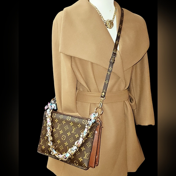 Louis Vuitton Brown Monogram Crossbody Bag - Picture 14 of 16